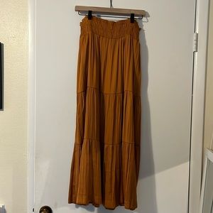 Burnt orange maxi skirt
